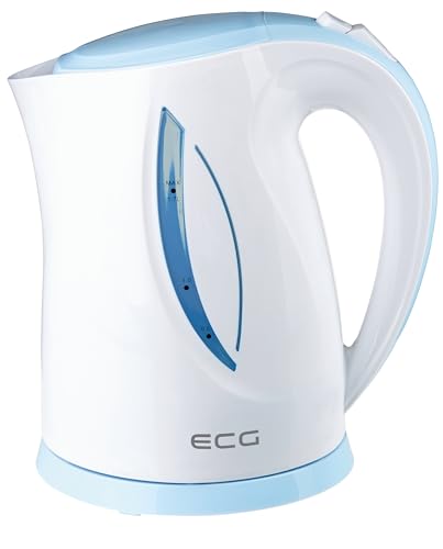 Ecg Rk 1758 Bollitore Blue, 1,7 Litri, Plastica, 1.7 Litri, Colore: Blu/Bianco