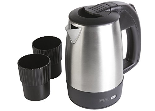 Wahl Zx946 - Bollitore Portatile Da Viaggio Con Tazza, 0,5 Litri, In Acciaio Inox/Nero, 18 X 11 X 17 Cm