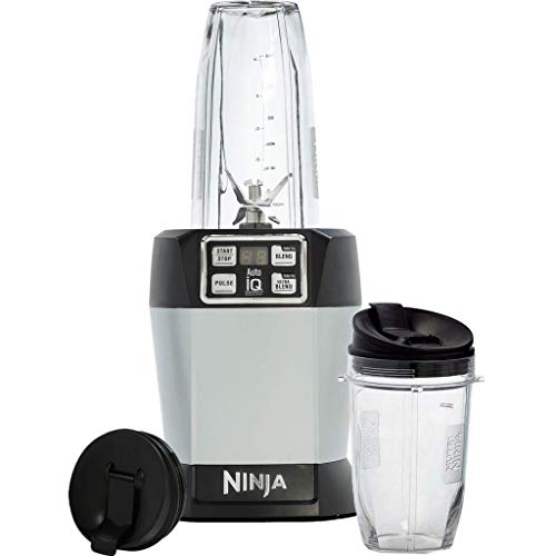 Ninja Nutri Bl480Eu Frullatore Con Auto-Iq, 1000 Watts, Argento