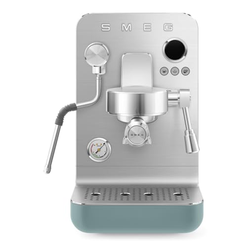 Smeg Emc02Egmeu, Macchina Per Caffè Espresso Minipro Collezione, Emerald (Matte)
