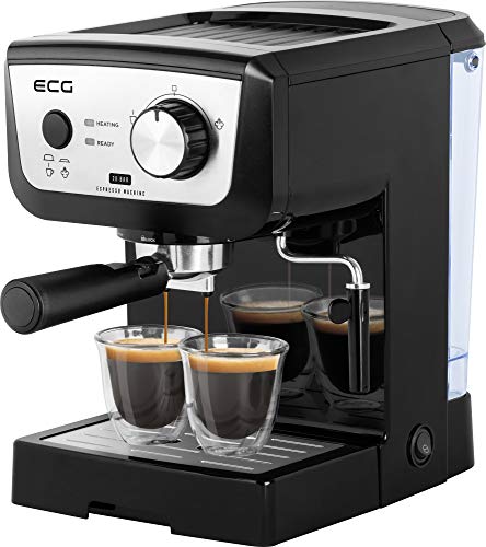 Ecg Esp 20101 Black Leve Macchina Da Caffè In Plastica, 1,25 Litri
