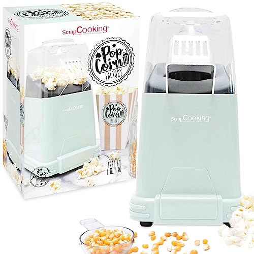 Scrapcooking 3898 - Macchina Per Popcorn Elettrico, Pronta In 1 Min 30, Senza Olio O Grasse, Dispositivo Retrò Per Feste Di Compleanno Regalo, Colore: