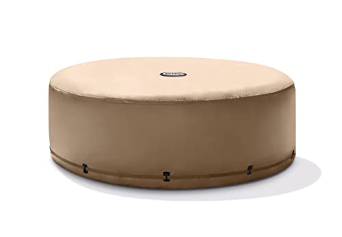 Intex 28523 - Copertura Per Purespa Rotonda Ad Efficienza Energetica, Schiuma, Beige, 196X71 Cm