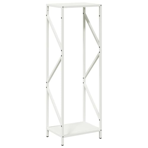 Vidaxl Rastrelliera Per Legna Da Ardere Bianca 34X25X100 Cm, Portalegna Per Caminetto, Portalegna, Supporto Per Legna Da Ardere