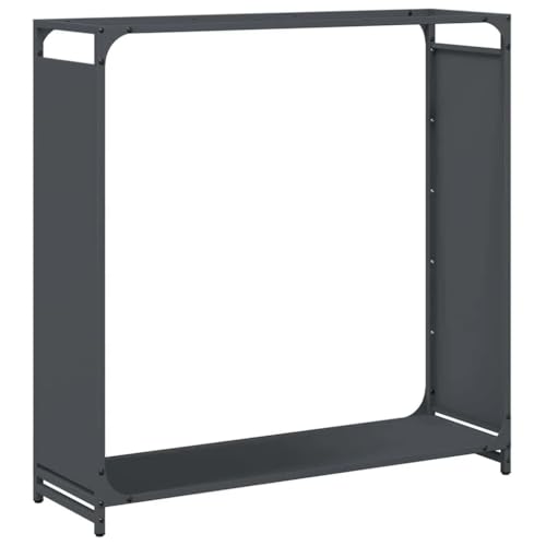 Vidaxl Rastrelliera Per Legna Da Ardere Antracite 90X28X90 Cm, Portalegna Per Caminetto, Portalegna, Supporto Per Legna Da Ardere