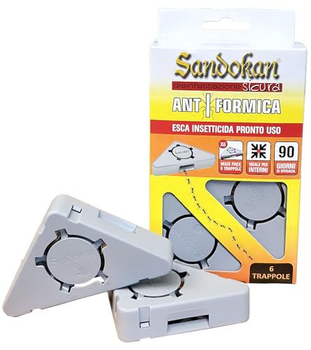 Multi Pack 6Pz Trappole Anti Formiche Esca Insetticida Con Gel Antiformiche Con Attrattivo Appetibile Pronto All'Uso