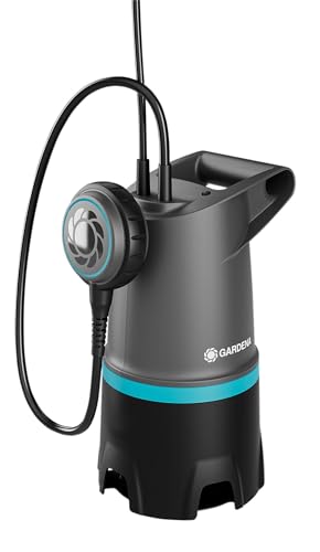 Gardena Pompa Sommersa Per Acqua Sporca Basic 20.000 L/H,Con Interruttore Flottante