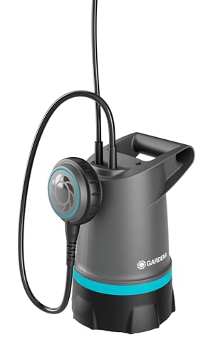Gardena Pompa Sommersa Per Acqua Pulita Basic 20.000 L/H,Con Interruttore Flottante
