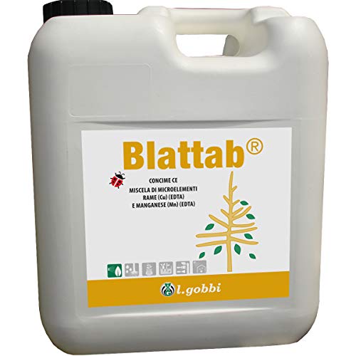 L.Gobbi Blattab Concime Liquido Bio Microelementi Rame (Cu) Chelato Con Edta E Manganese (Mn) Chelato Con Edta 6 Kg