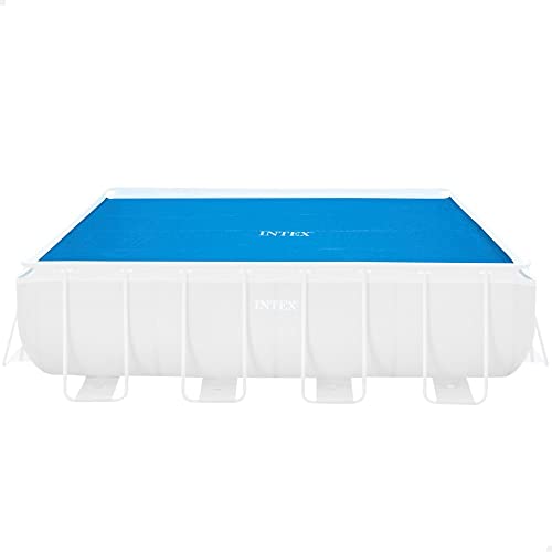 Intex 28029 - Telo Termico Per Piscina Rettangolare, Polietilene, Blu, 488X244 Cm