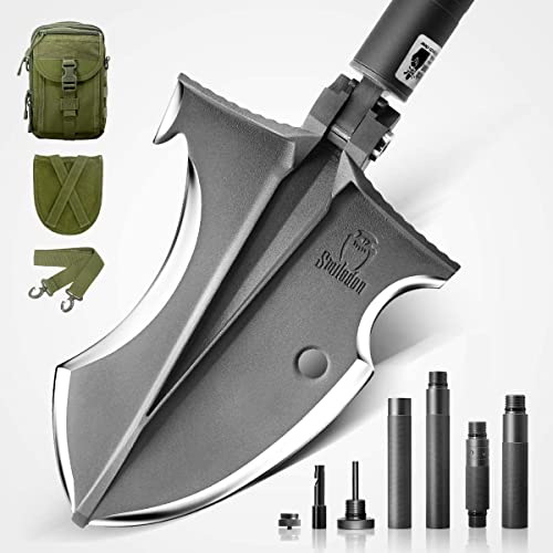 Zune Lotoo Kit Pala Multiuso Portatile Da Campeggio, Paletta Pieghevole In Acciaio Angolo Regolabile Giardino, Vanga Allungabile Da Outdoor Escursioni