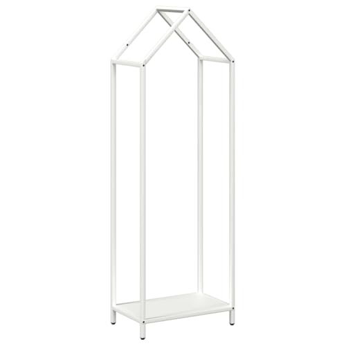 Vidaxl Rastrelliera Per Legna Da Ardere Bianca 40X25X120 Cm, Portalegna Per Caminetto, Portalegna, Supporto Per Legna Da Ardere