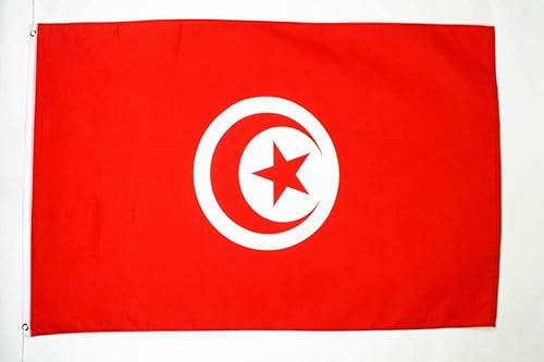 Az Flag Bandiera Da Tavolo Di Tuniera 21 X 14 Cm - Bandiera Di Sospesio Tunecina 14 X 21 Cm