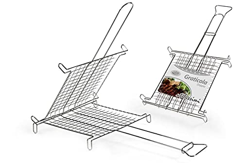 Gicos Srl Graticola Rettangolare Doppia Universale 31 * 27 Cm Utilissimi Barbecue Grigliate Anu-492341
