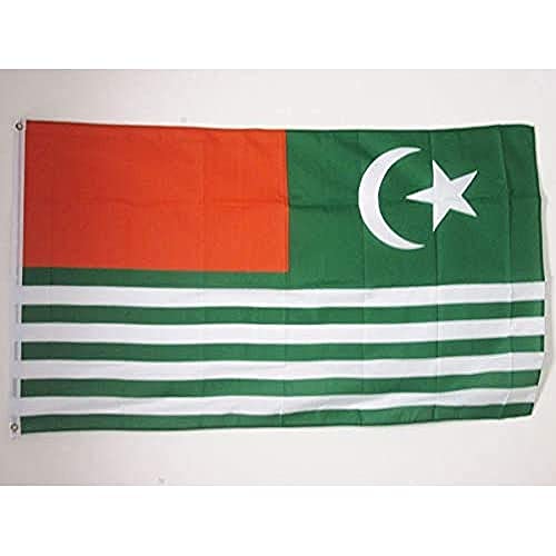 Bandiera Azad Kashmir 150X90Cm - Bandiera Del Cachemire 90 X 150 Cm - Az Flag