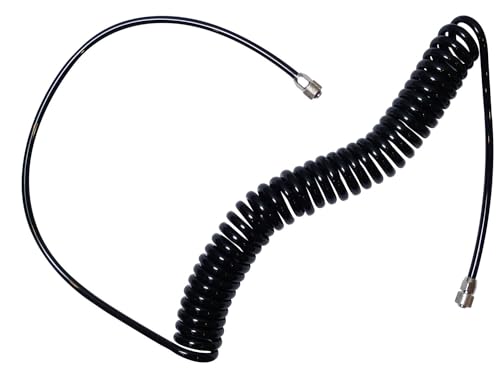 Sparmax - Tubo Di Collegamento A Spirale, 6 M, Colore: Nero