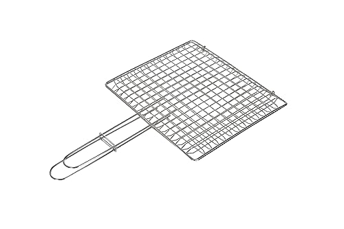 Sauvic Griglia Bombata Per Carne O Pesce Da 40X45 Cm, Senza Piedi