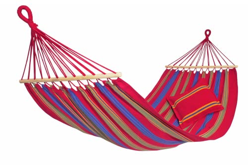 Amazonas Hammock El-1070000 Aruba Amaca Cayenne, Rosso, Rosso, 310X80X5 Cm