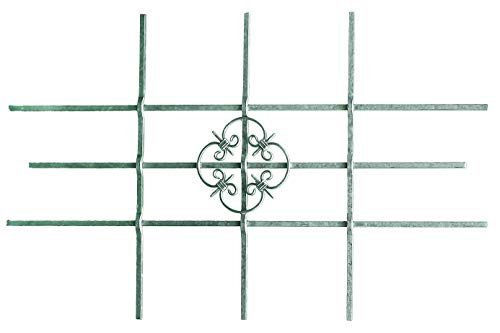 Alberts 553548 Inferriata Salisburgo, Inferriata Per Finestre Per Esterni Come Protezione Antieffrazione, Zincata A Caldo, 1140 X 690 Mm, Accorciabile