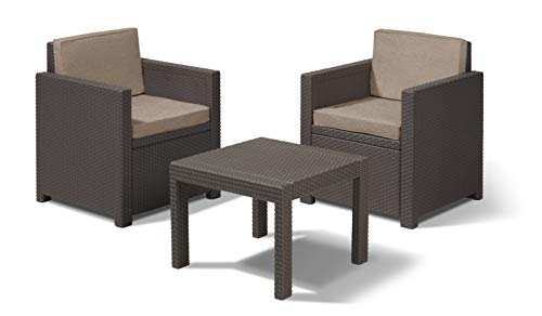 Allibert Victoria Balcony - Set Da Balcone, Colore: Marrone/Tortora