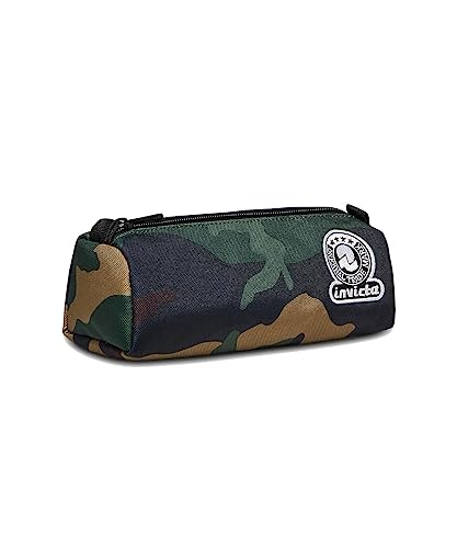 Invicta Portapenne Scuola Fantasy - Green Camouflage, Verde Militare - Spazioso, Mono Scomparto, Porta Colori - Astuccio Scuola Bambini Ragazzi - Scuo