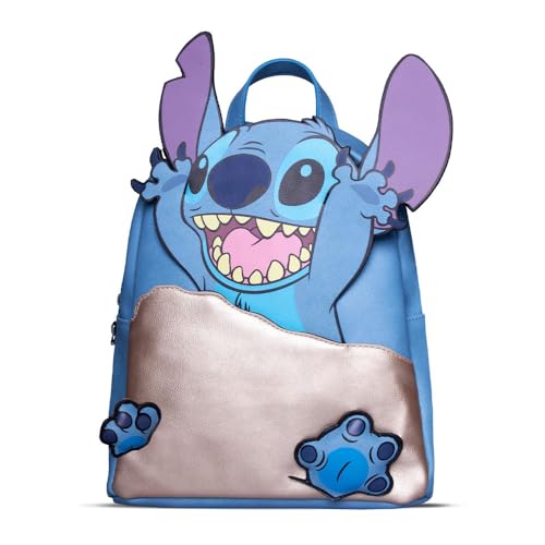 Disney Lilo & Stitch - Stitch Beach Day - Novelty Mini Back Pack, Blu, One Size, Casual