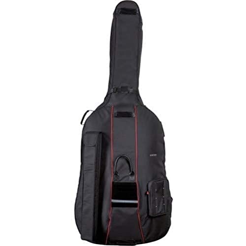Gewa Borsa Da Concerto Per Contrabbasso Prestige 1/4 Con Imbottitura Da 25 Mm, Tasca Per Arco, Tasca Per Spartiti, Cinghie Per Zaino