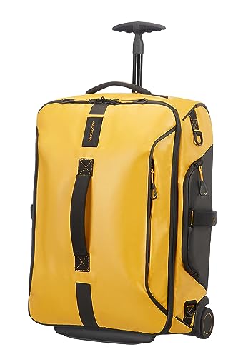 Samsonite Paradiver Light - Valigia Borsone/Zaino S Con 2 Ruote, 55 Cm, 51 Litri, Giallo (Yellow)