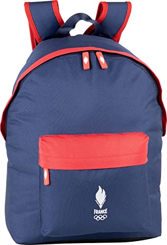 Equipe De France - Zaino Emblema 1 Vano, 18 Litri, 30 X 41 X 14 Cm, Blu Bianco E Rosso, Poliestere, Blu, Bianco, Rosso., 30X41X14, Equipe De France Za