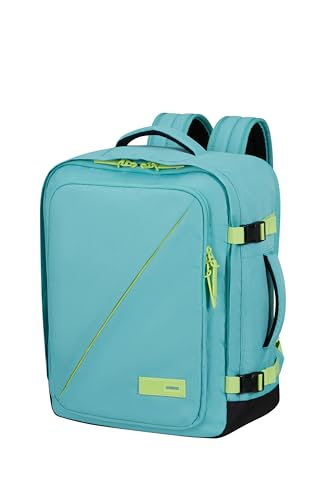 American Tourister Take2Cabin - Bagaglio Da Cabina Easyjet 36 X 20 X 45 Cm, 38 L, 0,70 Kg, Bagaglio A Mano, Zaino Per Aereo M Underseater, Turchese/Ve