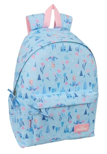 Safta Frozen Ice Magic - Zaino Per Laptop Da 14,1", Ideale Per Giovani Di Diverse Età, Comodo E Versatile, Qualità E Resistenza, 31 X 13 X 43 Cm, Blu