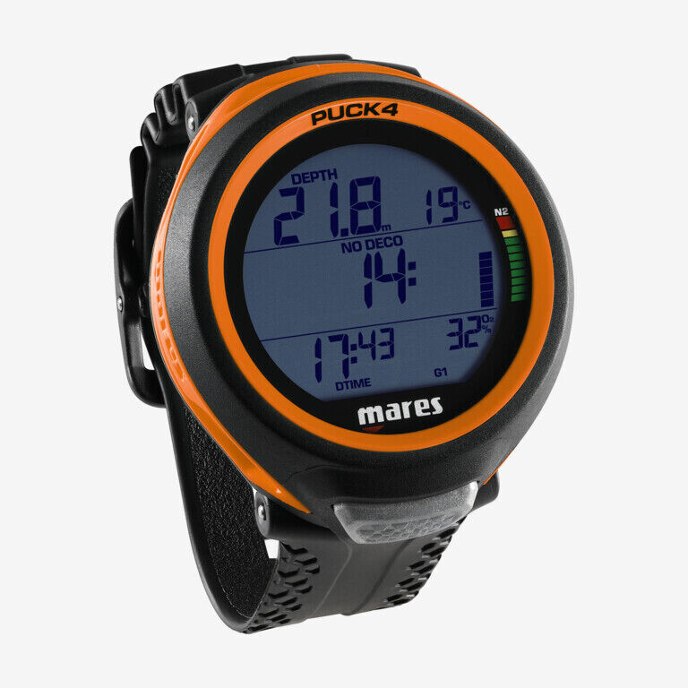 Mares Computer Subacqueo Puck 4 Black Orange