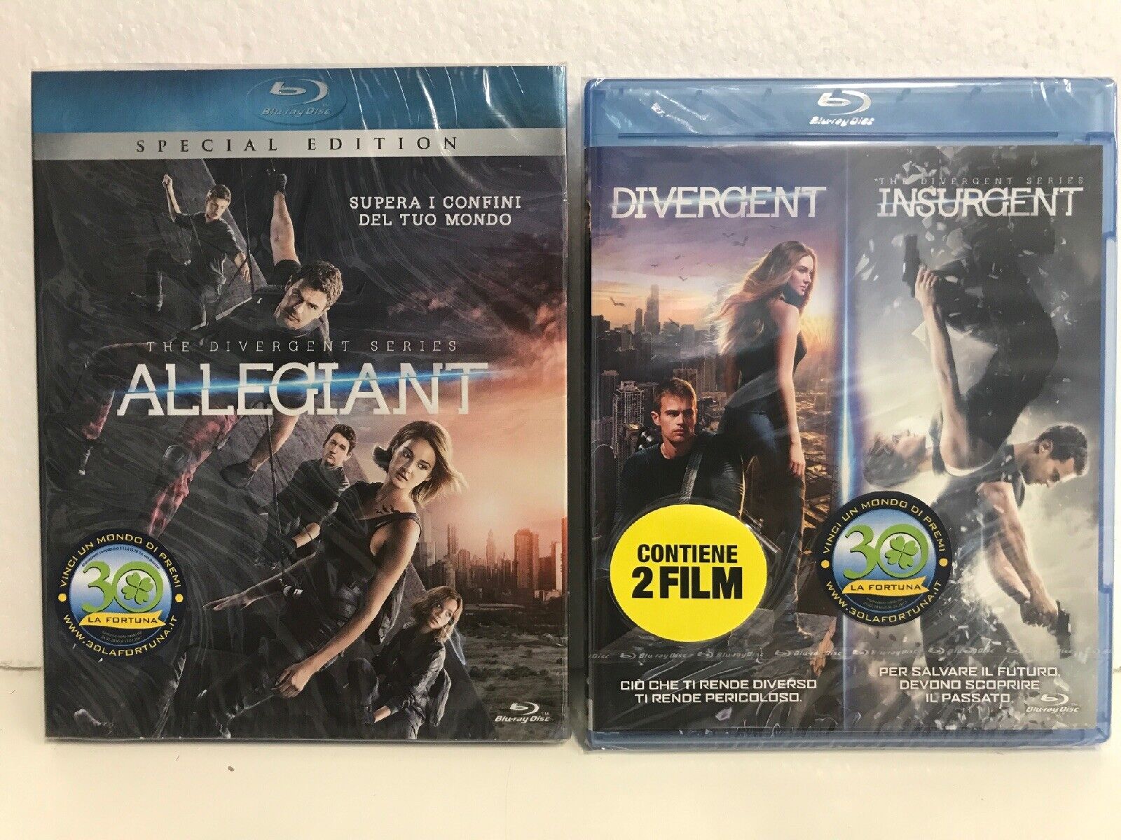 THE DIVERGENT SERIES - 3 FILM - BLU RAY - DIVERGENT, INSURGENT, ALLEGIANT