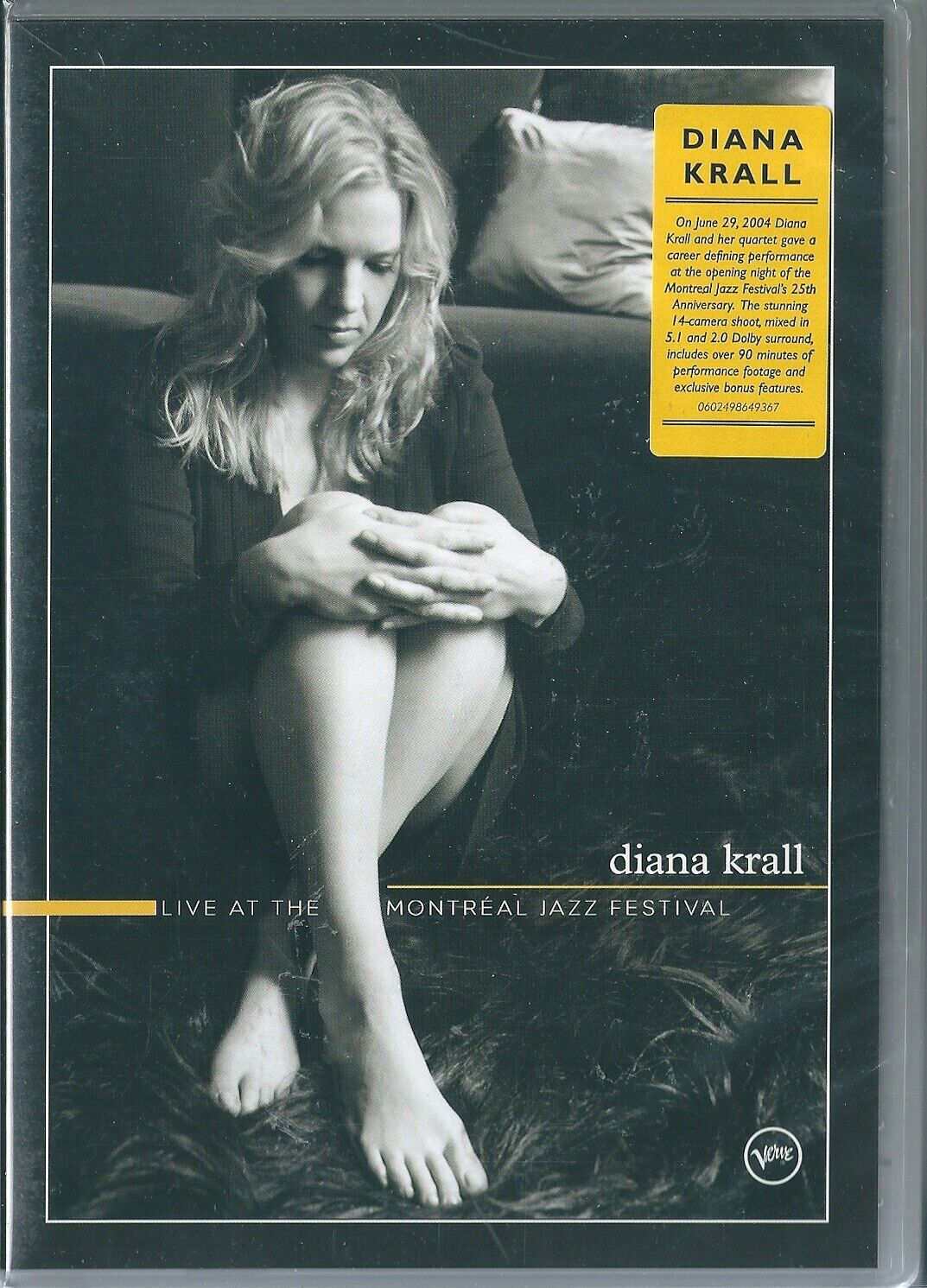 Diana Krall. Live at the Montreal Jazz Festival (2004) DVD NUOVO Sometimes I Jus
