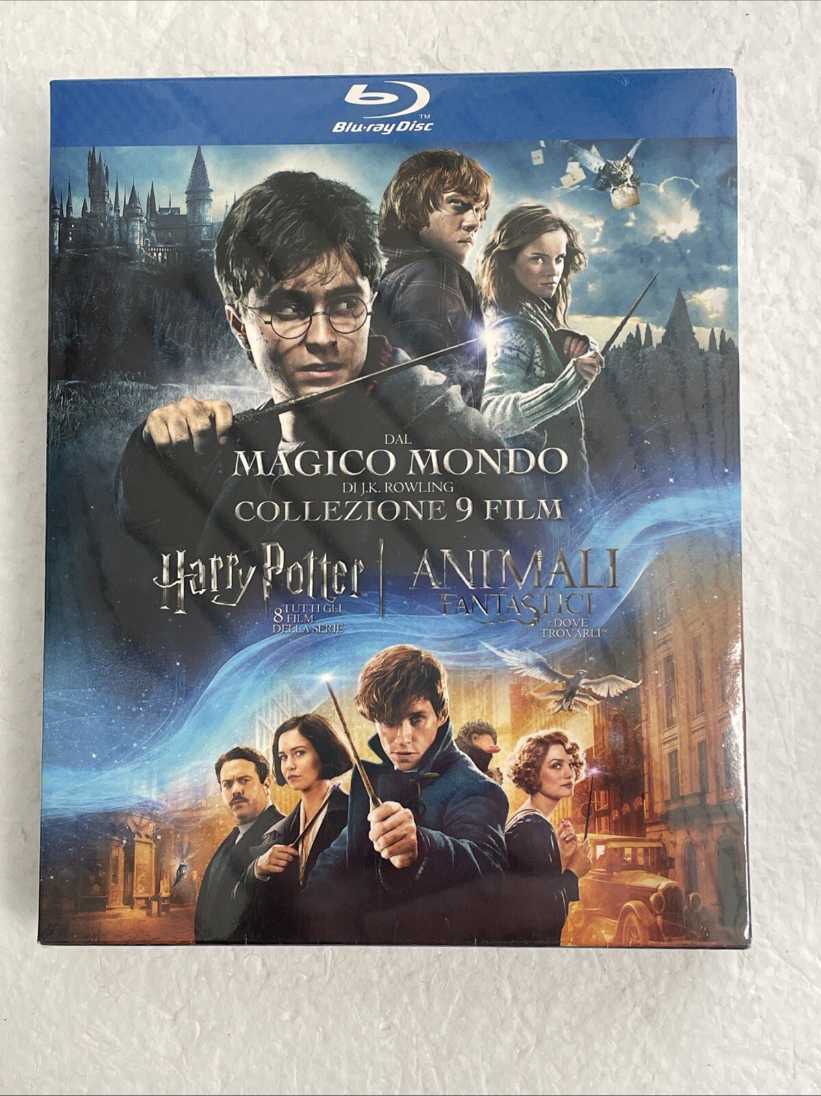 HARRY POTTER-8 film della serie + ANIMALI FANTASTICI E DOVE TROVARLI - 9 blu ray