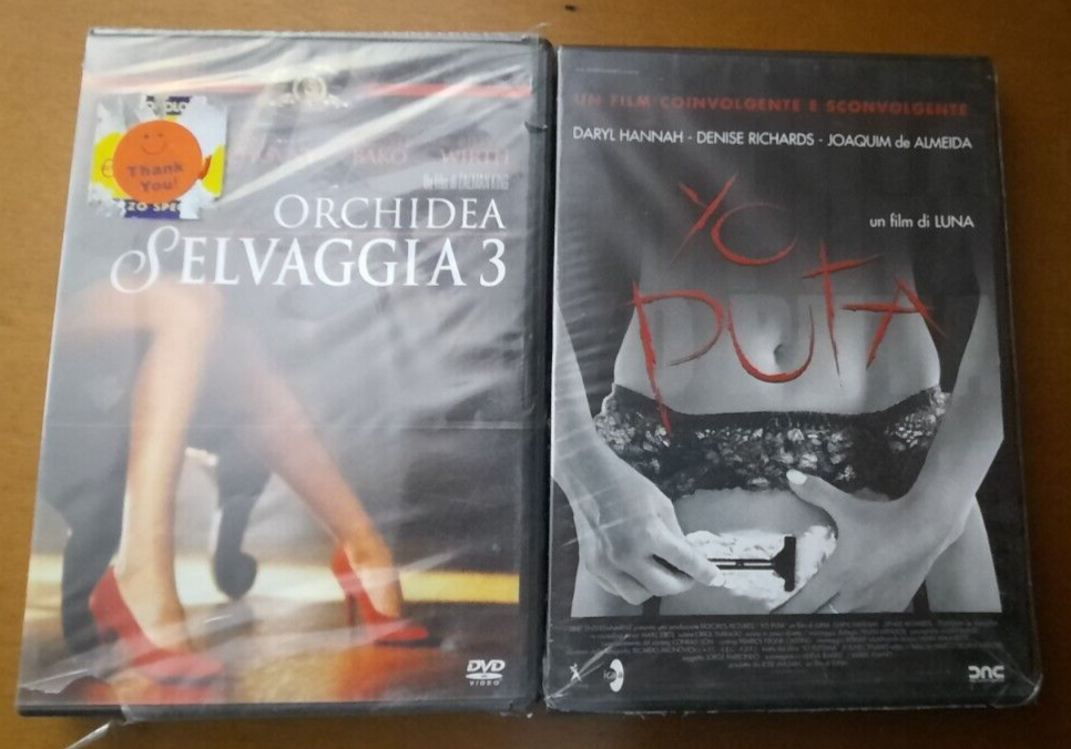 2 rari DVD erotici YO PUTA 2004 + ORCHIDEA SELVAGGIA 3 1992  sigillati