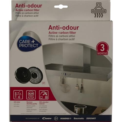 Care + Protect Filtro Cappa Compatibile Anti-Odore Ai Carboni Attivi (230X35Mm, 330Gr, Type 030)
