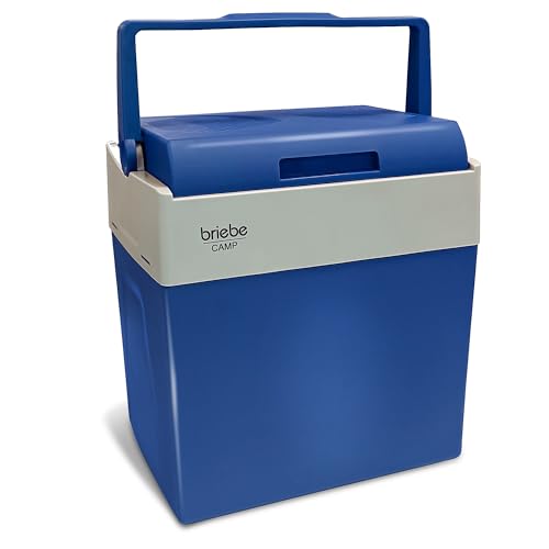Briebe Frigorifero Portatile Da Viaggio Termoelettrico 28 Litri Ac/Dc 12V / 220V, Per Auto, Campeggio, Raffredda E Tiene Caldo, Modalità A Basso Consu
