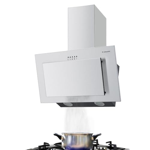 Gasland Chef Ar60Sp Cappa Aspirante A Parete, Cappa Aspirante Inclinata 60 Cm, 350 M³/H, Con Filtro Grasso In Alluminio A 3 Strati, In Acciaio Inox
