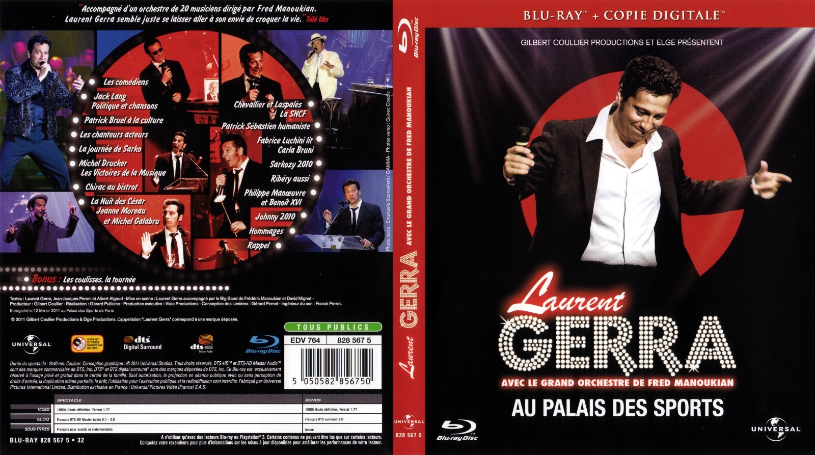 Laurent Gerra Al Palazzo Dello Sport - Blu-Ray Nuovo