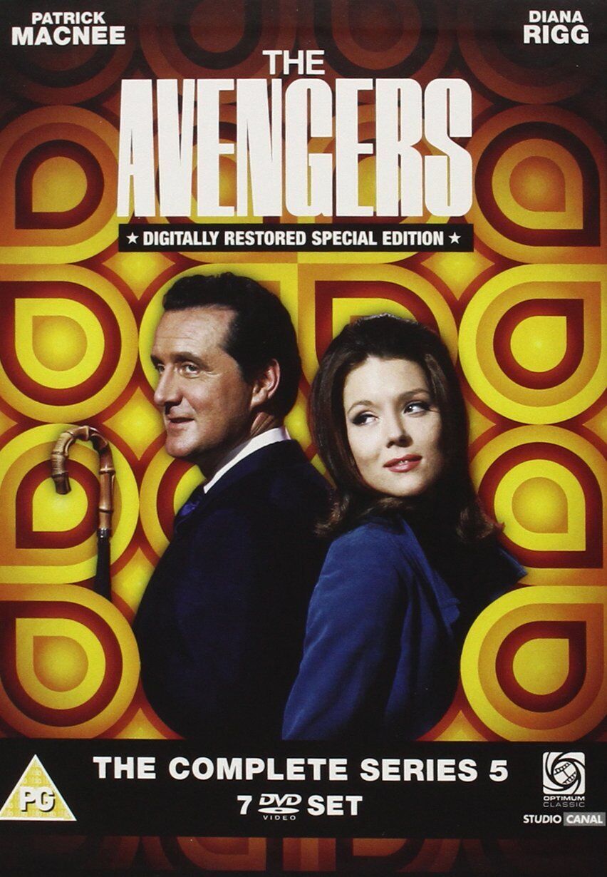 The Avengers - Series 5 (DVD) Patrick MacNee Diana Rigg Patrick Newell