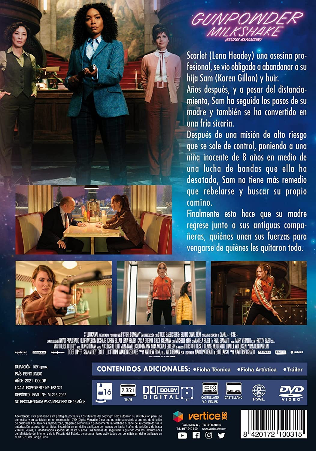 Gunpowder Milkshake (Cóctel explosivo) [DVD]