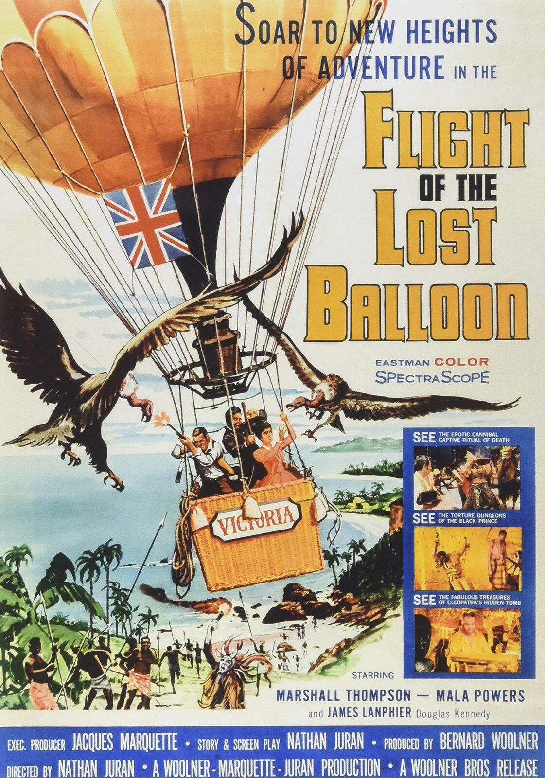 Flight of the Lost Balloon (DVD) Mala Powers Marshall Thompson James Lanphier