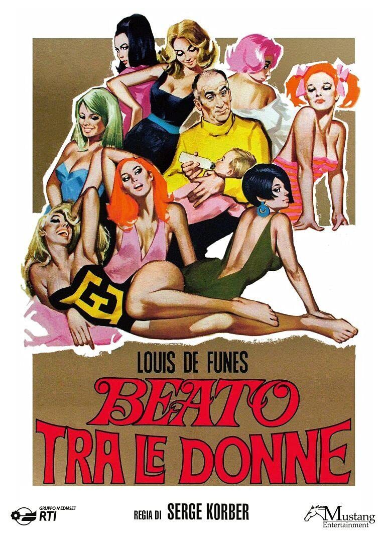 Dvd LOUIS DE FUNES - BEATO TRA LE DONNE nuovo sigillato 1970