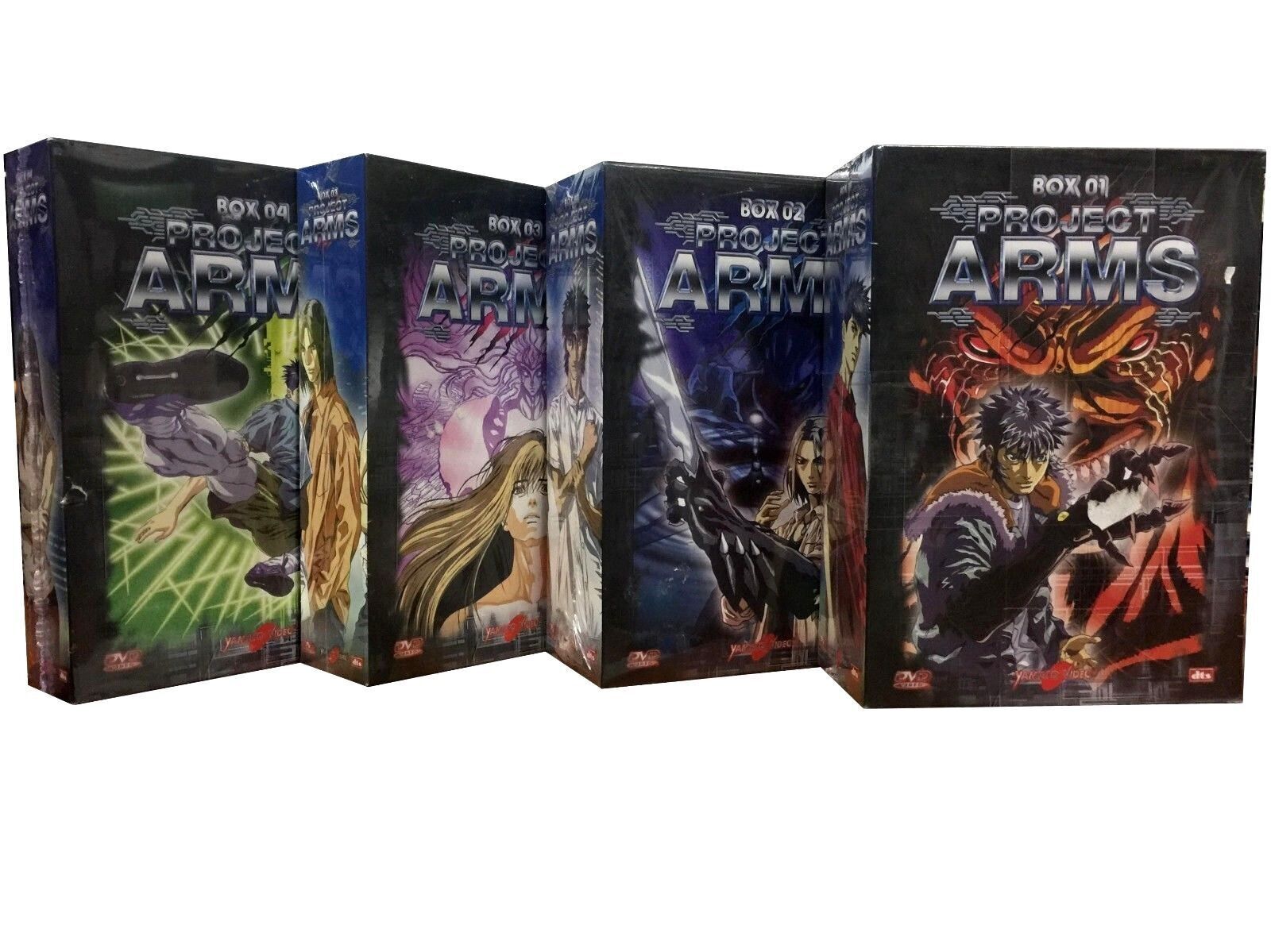 14 Dvd PROJECT ARMS 01+02+03+04 serie completa 4 Box Cofanetti nuovo sigillato
