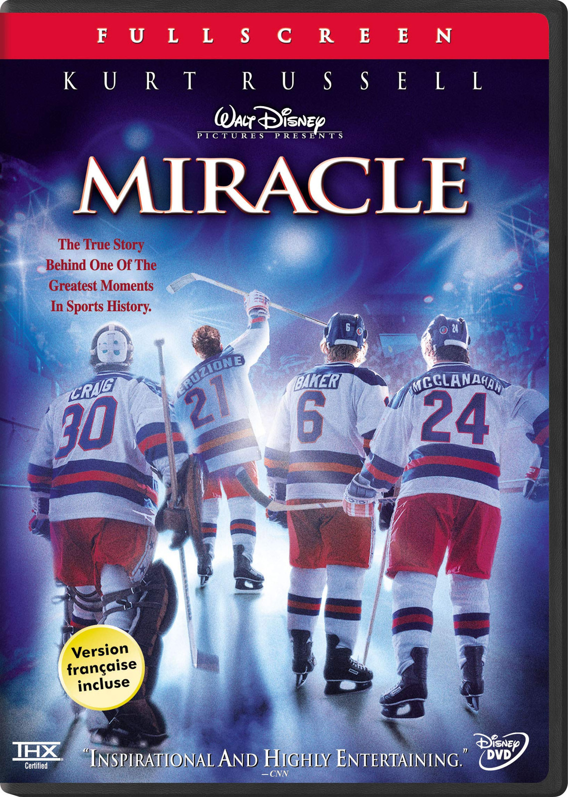 Miracle (Full Screen Edition) (DVD) Kurt Russell Patricia Clarkson Noah Emmerich