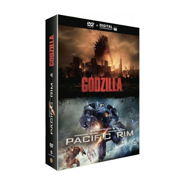 Godzilla + Pacific Rim Cofanetto DVD Nuova Sus Blister