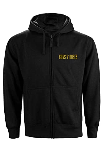 Guns N' Roses Felpa Con Cappuccio Classic Band Logo Nuovo Ufficiale Da Donna Size S