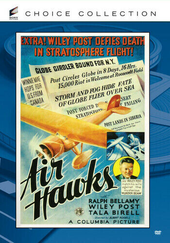 Air Hawks (1935) DVD - Wiley Post, Tala Birell, Robert Allen, Billie Seward