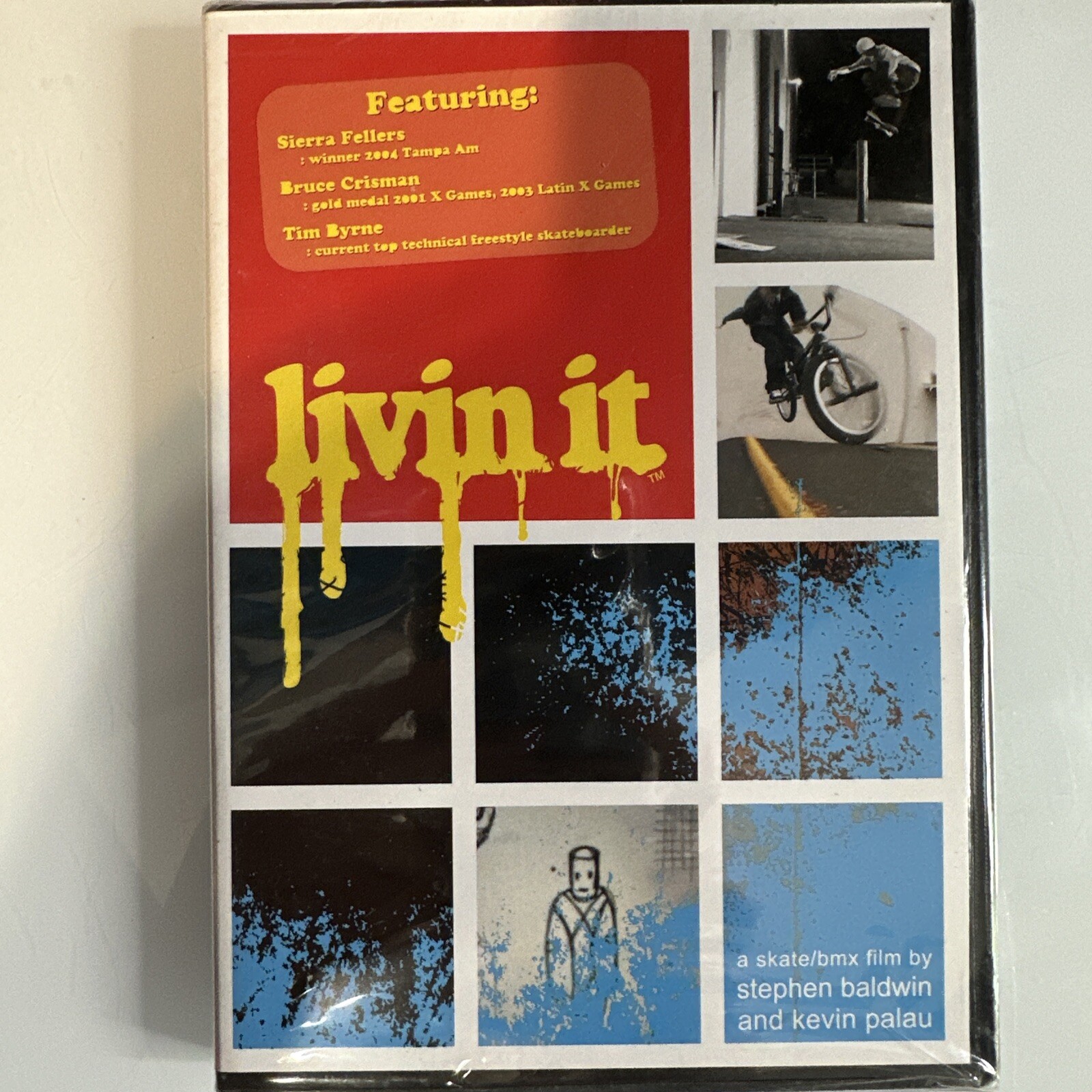 Livin It DVD Nuovo Sigillato Skate BMX Film By Stephen Baldwin Kevin Palau